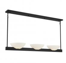 Savoy House 1-1614-3-89 - Fallon 3-Light Linear Chandelier in Matte Black