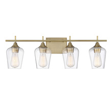 Savoy House 8-4030-4-322 - Octave 4-Light Bathroom Vanity Light in Warm Brass