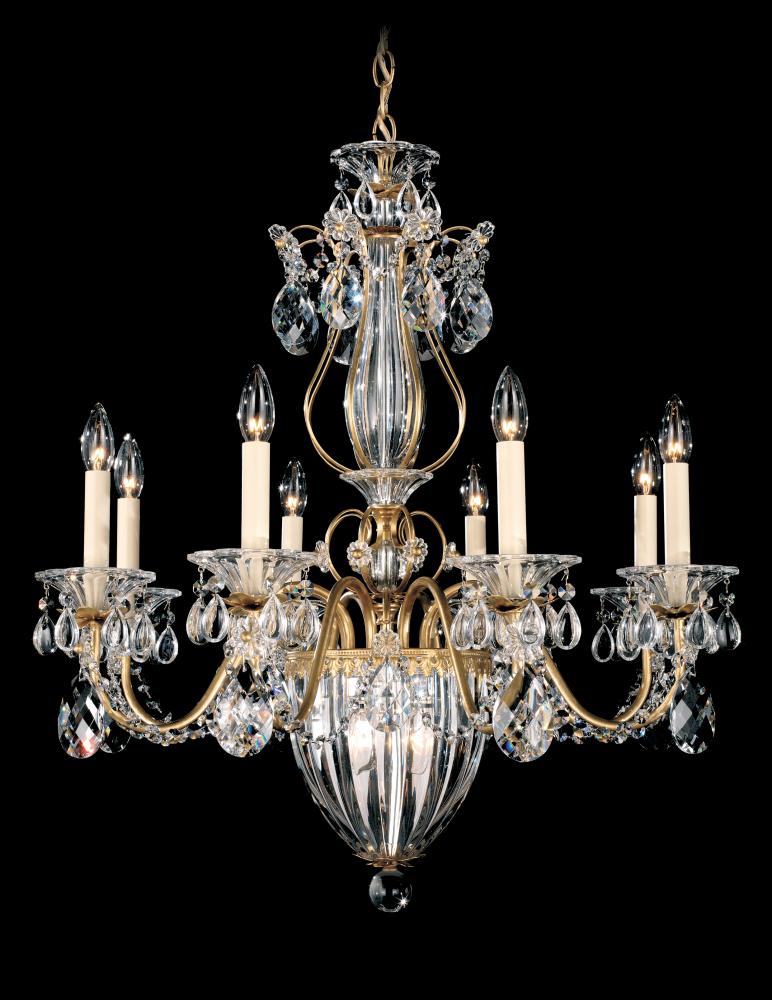 Bagatelle 11 Light 120V Chandelier in Antique Silver with Heritage Handcut Crystal