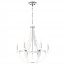 Schonbek 1870 CY1006N-LB1R - Crystal Empire 6 Light 120V Chandelier in Grizzly Black with Radiance Crystal