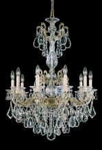 Schonbek 1870 5008-76 - La Scala 10 Light 120V Chandelier in Heirloom Bronze with Clear Heritage Handcut Crystal