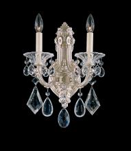 Schonbek 1870 5070-48 - La Scala 2 Light 120V Wall Sconce in Antique Silver with Heritage Handcut Crystal