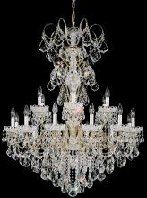 Schonbek 1870 3660-23H - New Orleans 18 Light 120V Chandelier in Etruscan Gold with Clear Heritage Handcut Crystal