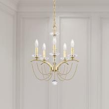 Schonbek 1870 BC7105N-51PDK - Priscilla 5 Light 120V Chandelier in Black with Dark Grey Pearl