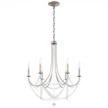 Schonbek 1870 RJ1006N-48O - Verdana 6 Light 120V Chandelier in Antique Silver with Optic Crystal