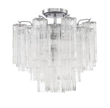 Crystorama ADD-300-CH-CL_CEILING - Addis 4 Light Polished Chrome Semi Flush Mount