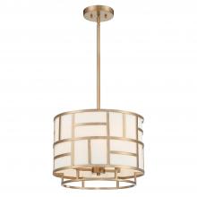 Crystorama DAN-404-VG - Libby Langdon Danielson 4 Light Vibrant Gold Mini Chandelier