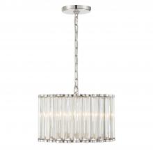 Crystorama ELL-B3004-PN - Libby Langdon Elliot 4 Light Polished Nickel Mini Chandelier