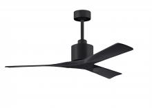 Matthews Fan Company NK-BK-BK-52 - Nan 6-speed ceiling fan in Matte Black finish with 52” solid matte black wood blades