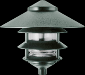 RAB Lighting LL23VG - LANDSCAPE 1650 LUMENS LAWN LIGHT 4 TIER 10 INCHES TOP INCANDESCENT DESCENT 100W MAX VERDE