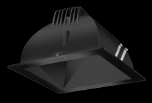 RAB Lighting NDLED4SD-80YYHC-B-B - RECESSED DOWNLIGHTS 12 LUMENS NDLED4SD 4 INCH SQUARE UNIVERSAL DIMMING 80 DEGREE BEAM SPREAD 2700K