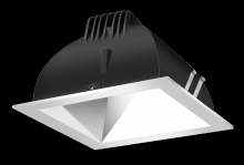 RAB Lighting NDLED4SD-50YY-S-S - RECESSED DOWNLIGHTS 12 LUMENS NDLED4SD 4 INCH SQUARE UNIVERSAL DIMMING 50 DEGREE BEAM SPREAD 2700K