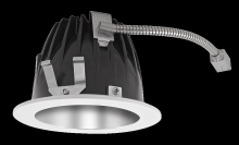 RAB Lighting NDLED6RD-50NHC-S-W - RECESSED DOWNLIGHTS 20 LUMENS NDLED6RD 6 INCH ROUND UNIVERSAL DIMMING 50 DEGREE BEAM SPREAD 4000K