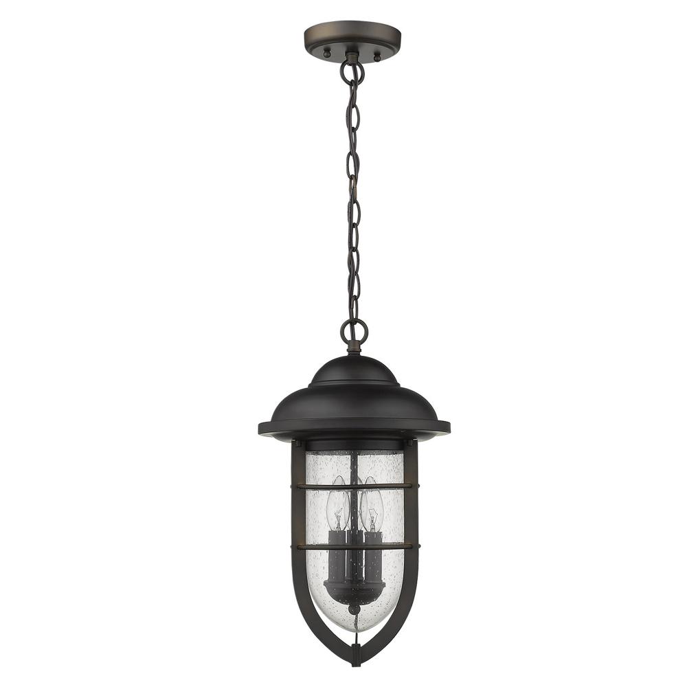 Dylan 3-Light Oil-Rubbed Bronze Hanging Lantern