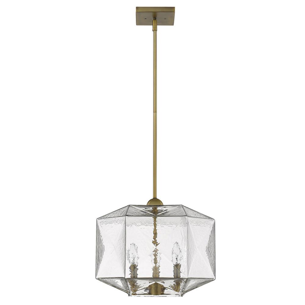 Loft 3-Light Brass Pendant