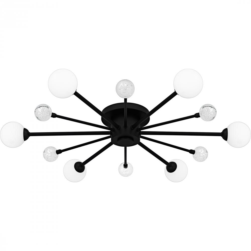 Combe 6-Light Matte Black Semi-Flush Mount