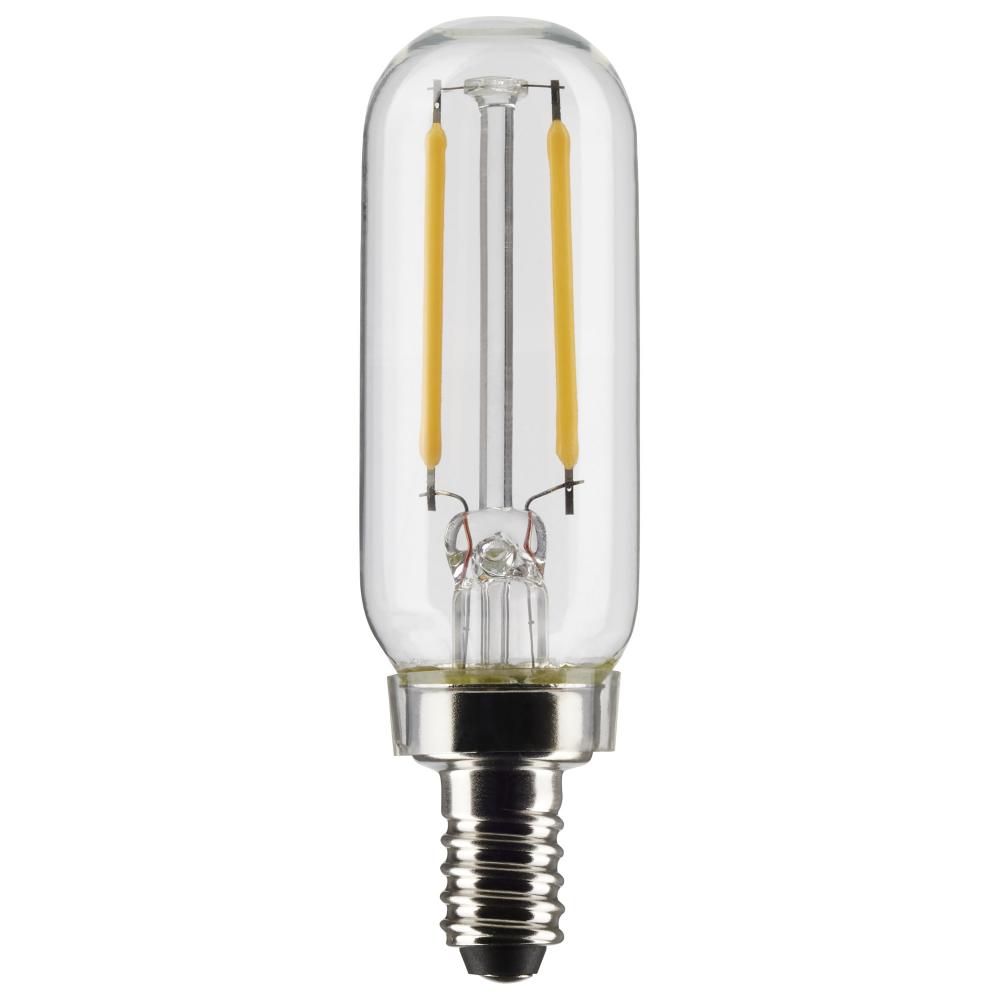 2.8 Watt T6 LED; Clear; Candelabra base; 90 CRI; 4000K; 120 Volt