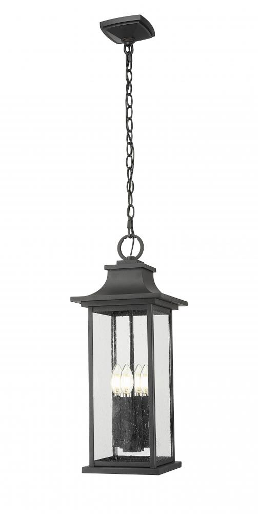 4 Light Outdoor Chain Mount Ceiling Fixture