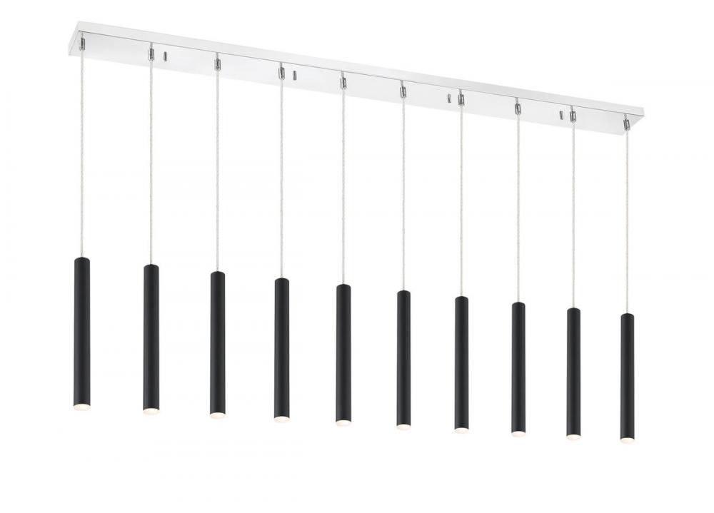 10 Light Linear Chandelier