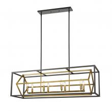 Z-Lite 457-8L-OBR-BRZ - 8 Light Linear Chandelier