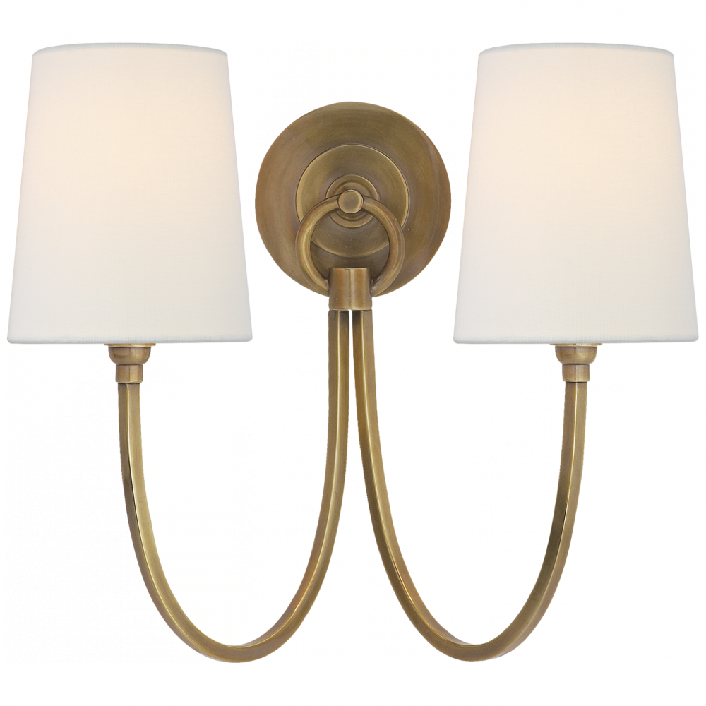 Reed Double Sconce