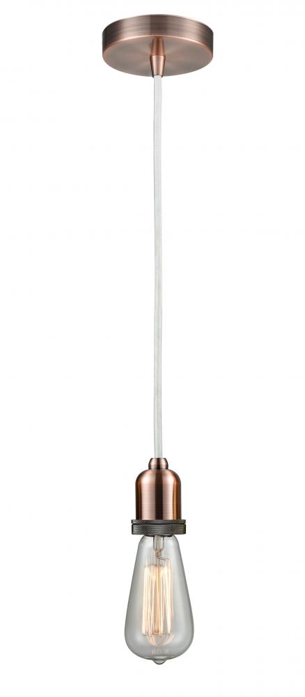 Whitney - 1 Light - 2 inch - Antique Copper - Cord hung - Mini Pendant