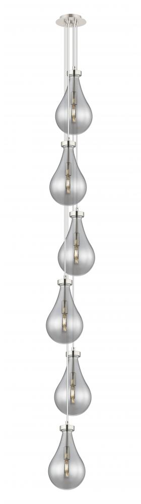 Owego - 6 Light - 7 inch - Polished Nickel - Multi Pendant