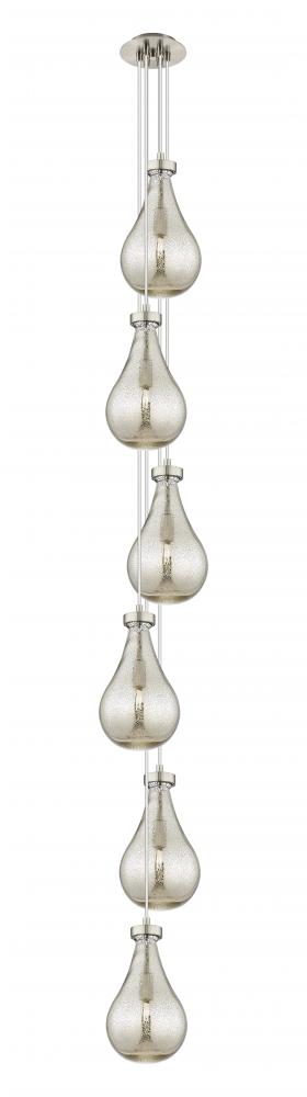 Owego - 6 Light - 7 inch - Brushed Satin Nickel - Multi Pendant