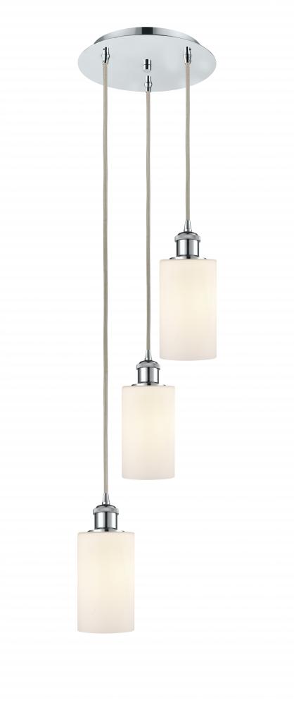 Clymer - 3 Light - 10 inch - Polished Chrome - Cord Hung - Multi Pendant