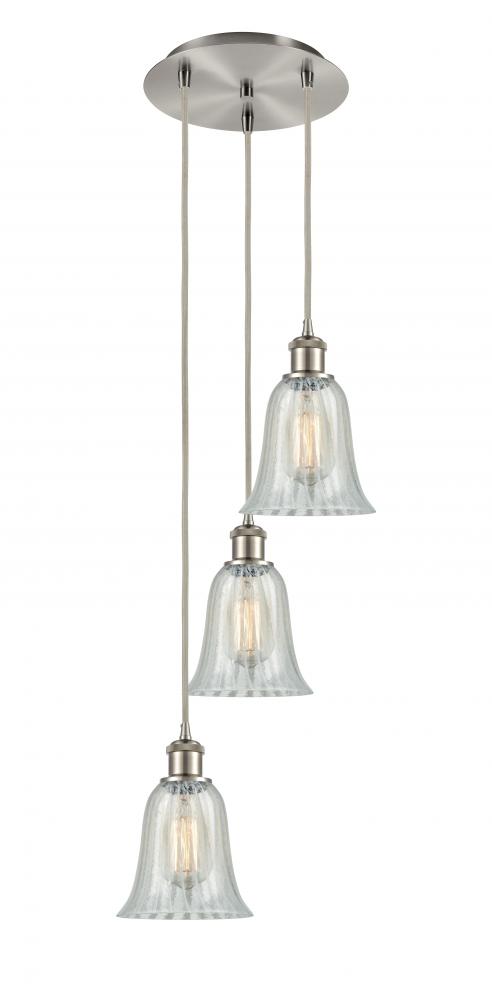 Hanover - 3 Light - 13 inch - Brushed Satin Nickel - Cord Hung - Multi Pendant