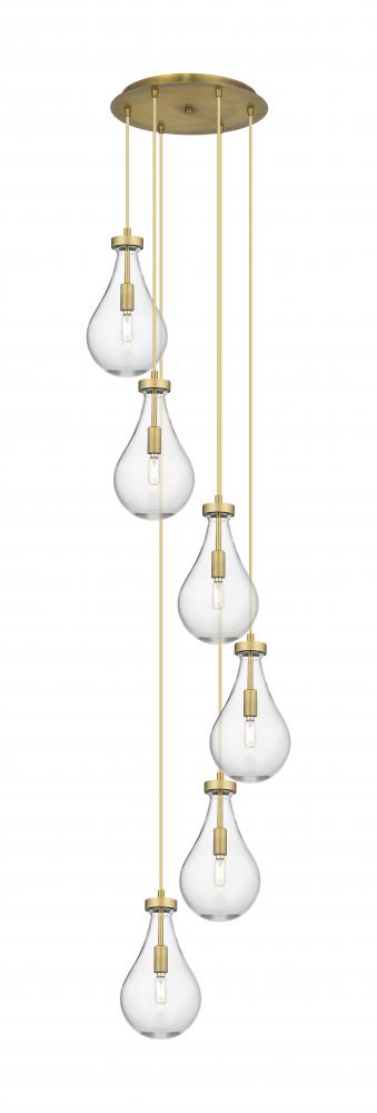 Owego - 6 Light - 16 inch - Brushed Champagne Bronze - Multi Pendant