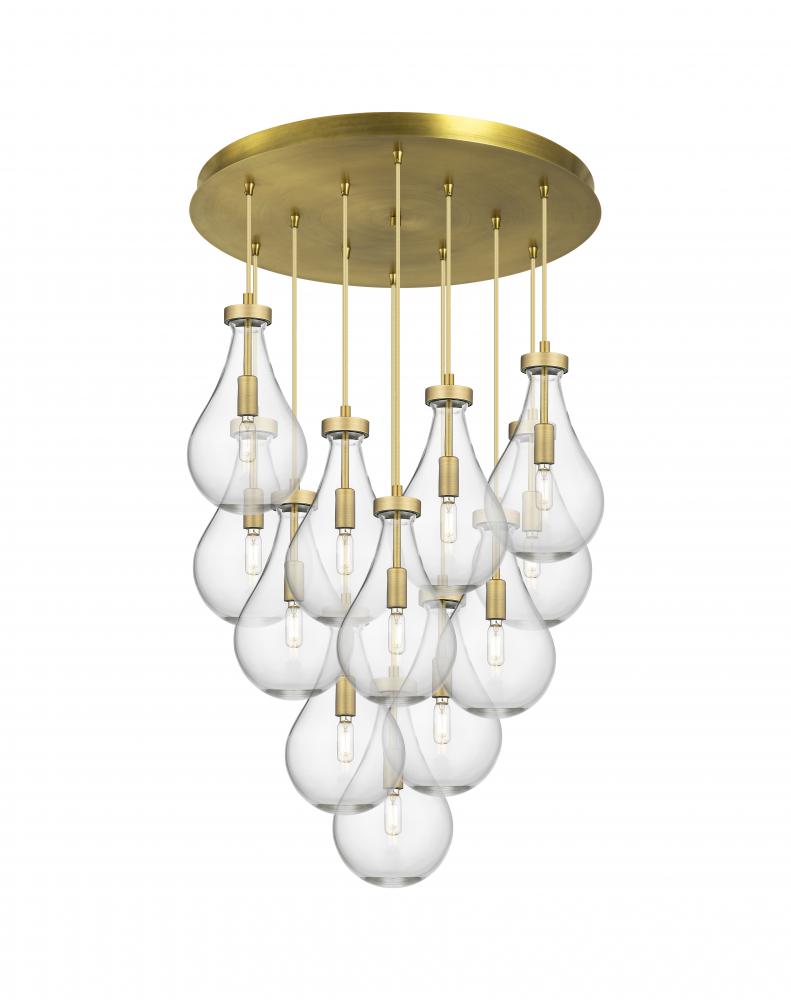 Owego - 12 Light - 24 inch - Brushed Brass - Multi Pendant