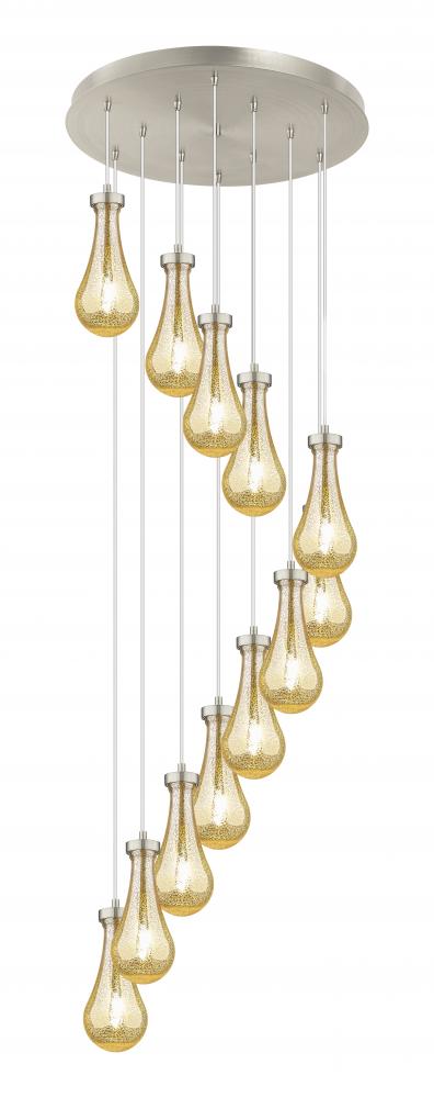 Owego - 12 Light - 24 inch - Brushed Satin Nickel - Multi Pendant