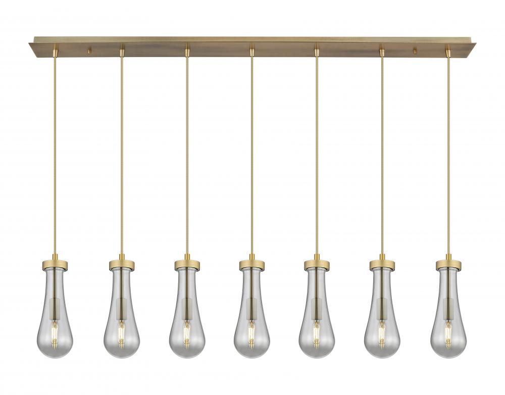 Owego - 7 Light - 49 inch - Brushed Brass - Linear Pendant