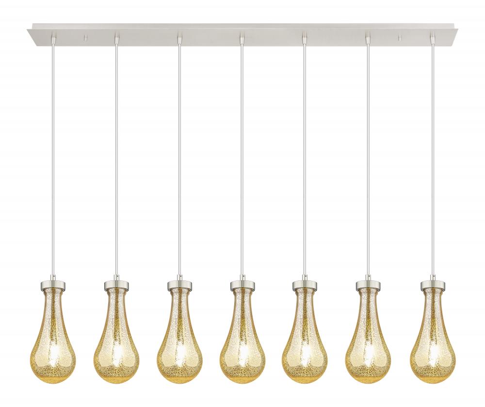 Owego - 7 Light - 49 inch - Polished Nickel - Linear Pendant