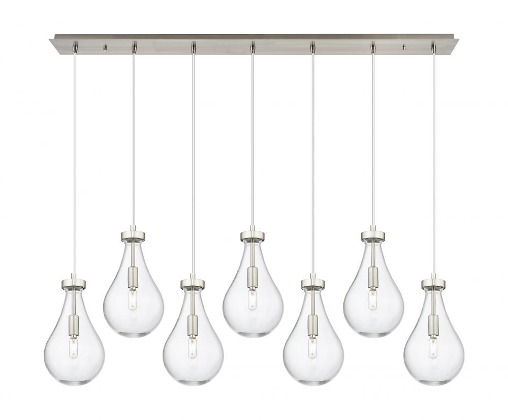 Owego - 7 Light - 49 inch - Brushed Satin Nickel - Linear Pendant