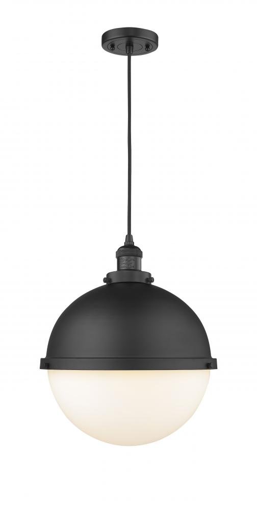 Hampden - 1 Light - 13 inch - Matte Black - Cord hung - Pendant