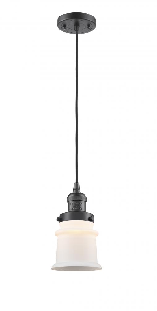 Canton - 1 Light - 5 inch - Oil Rubbed Bronze - Cord hung - Mini Pendant