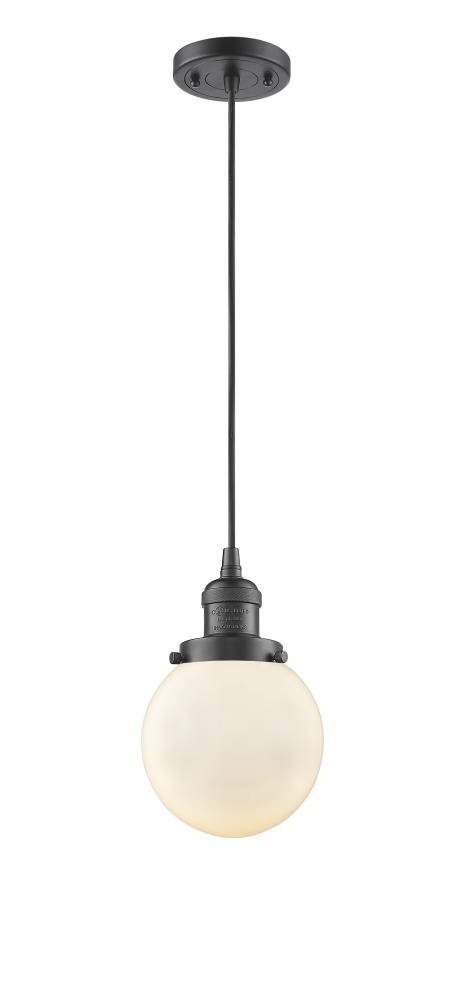 Beacon - 1 Light - 6 inch - Oil Rubbed Bronze - Cord hung - Mini Pendant