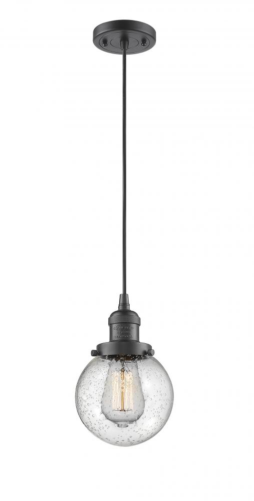 Beacon - 1 Light - 6 inch - Oil Rubbed Bronze - Cord hung - Mini Pendant