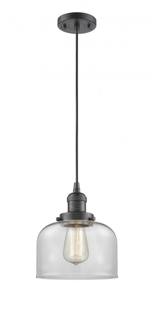 Bell - 1 Light - 8 inch - Oil Rubbed Bronze - Cord hung - Mini Pendant