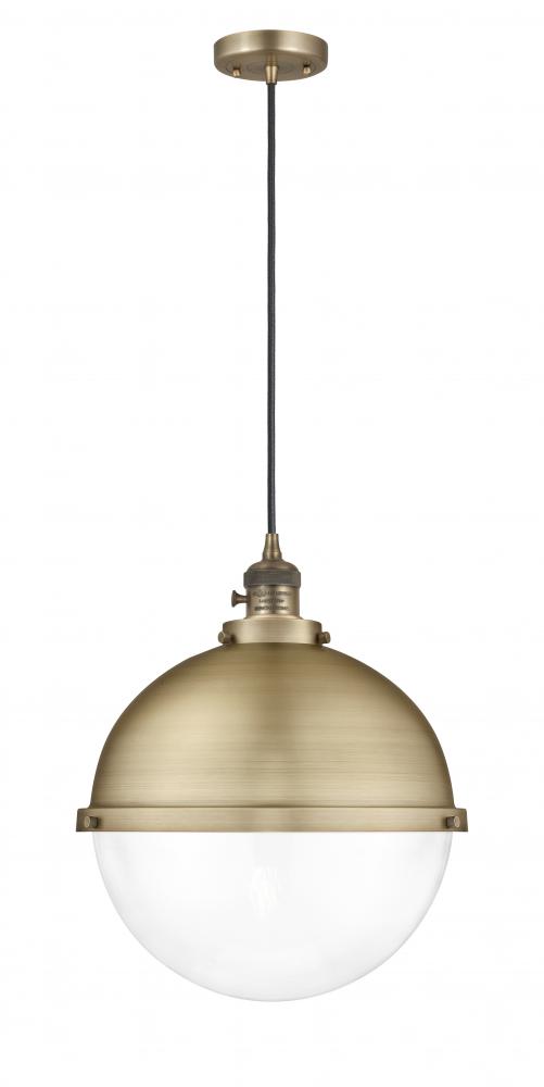 Hampden - 1 Light - 13 inch - Brushed Brass - Cord hung - Pendant