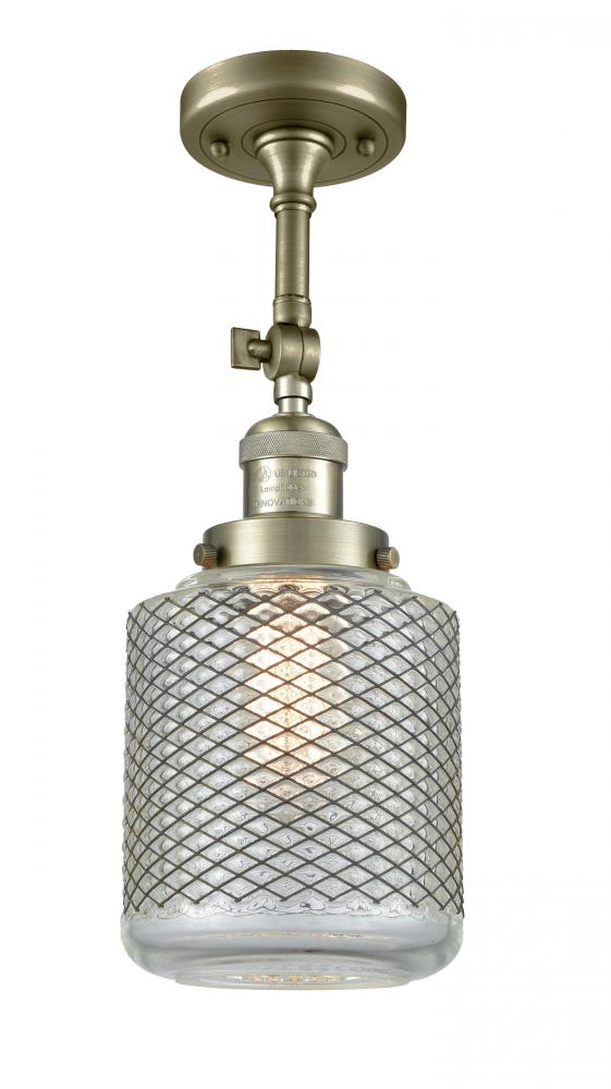 Stanton - 1 Light - 6 inch - Antique Brass - Semi-Flush Mount