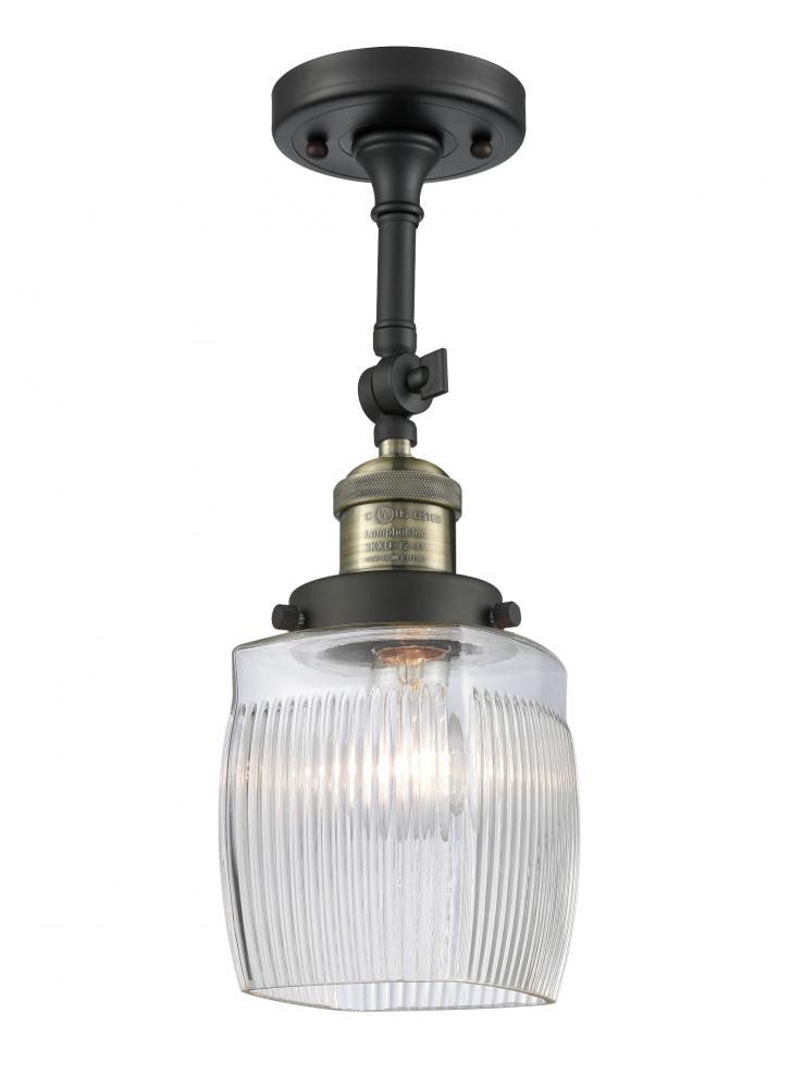 Colton - 1 Light - 6 inch - Black Antique Brass - Semi-Flush Mount