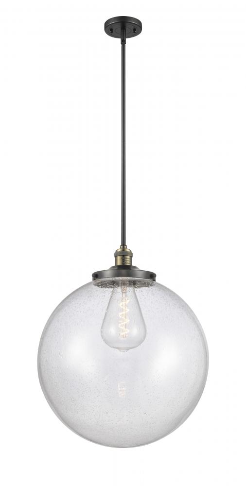 Beacon - 1 Light - 18 inch - Black Antique Brass - Stem Hung - Pendant