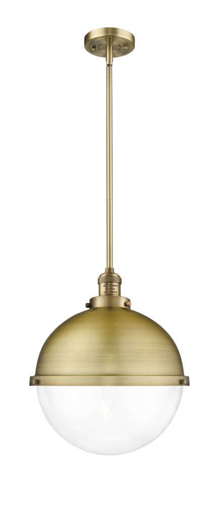 Hampden - 1 Light - 13 inch - Brushed Brass - Stem Hung - Pendant