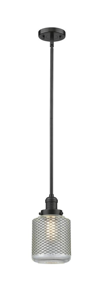 Stanton - 1 Light - 6 inch - Oil Rubbed Bronze - Stem Hung - Mini Pendant