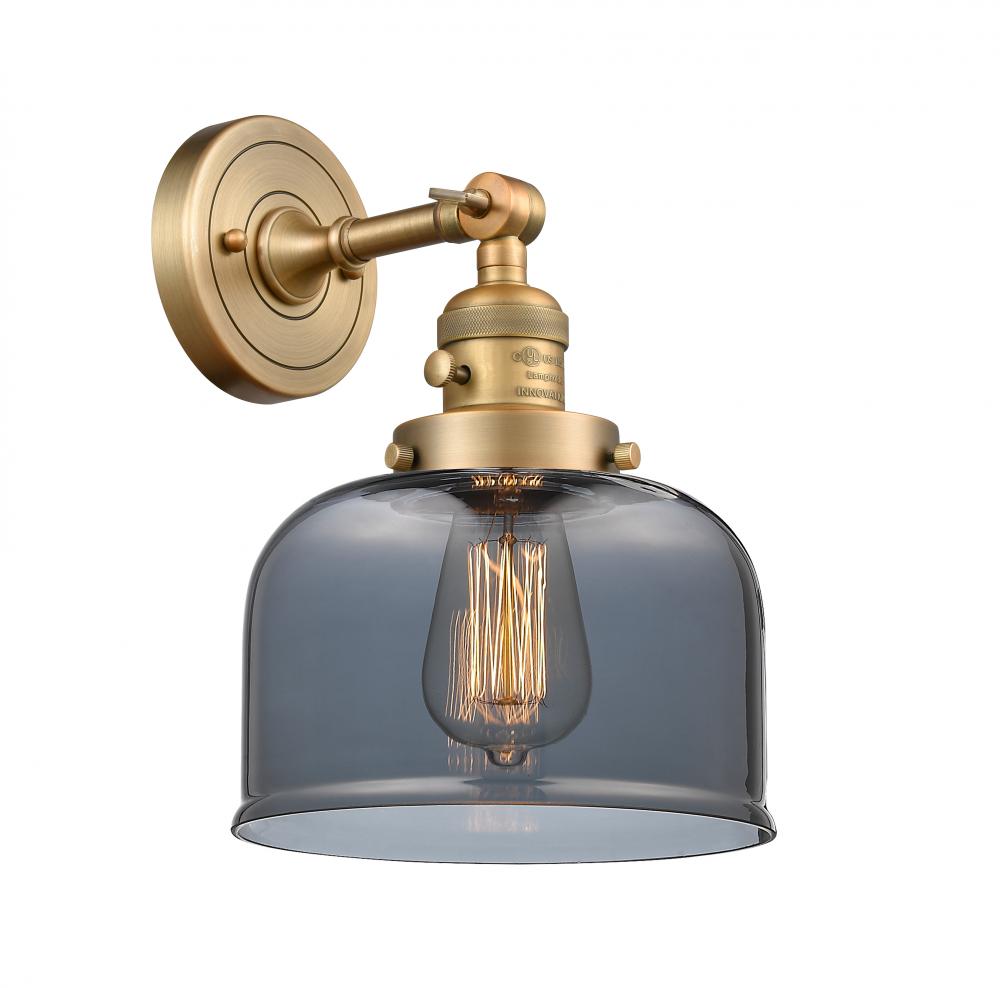 Bell - 1 Light - 8 inch - Brushed Brass - Sconce