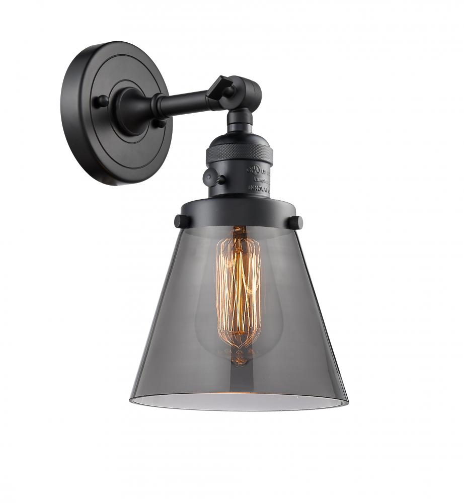 Cone - 1 Light - 6 inch - Matte Black - Sconce