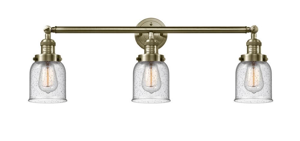 Bell - 3 Light - 30 inch - Antique Brass - Bath Vanity Light